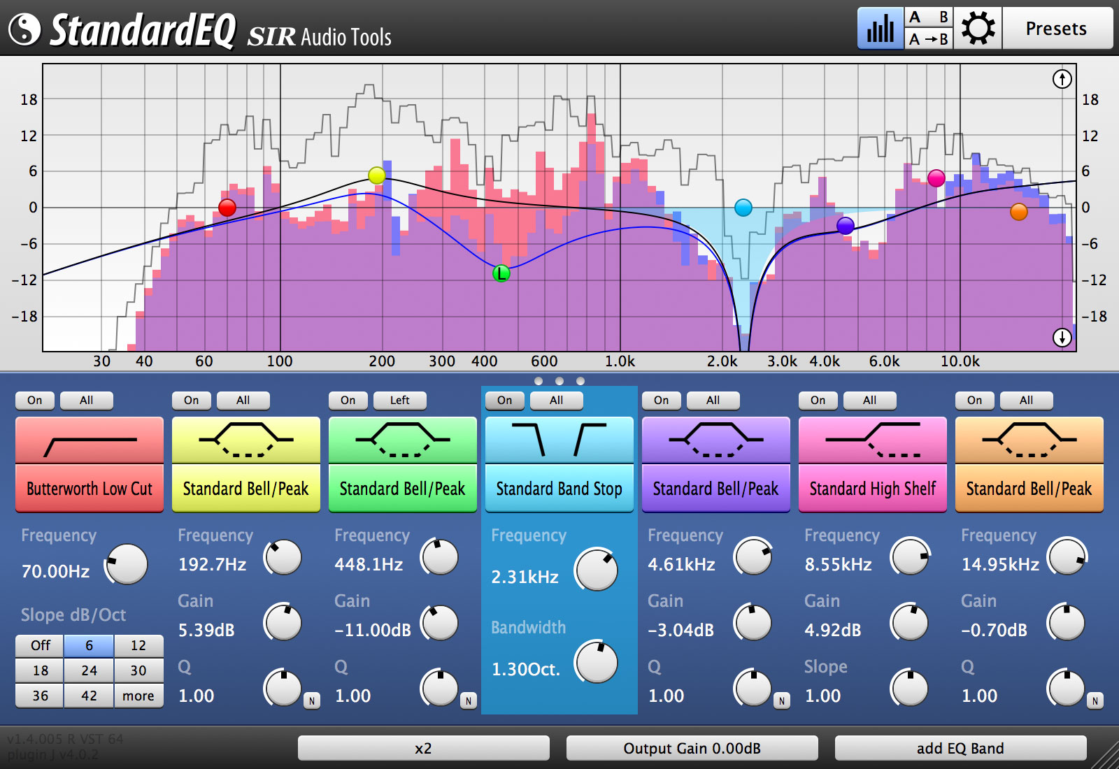 StandardEQ screenshot 1